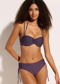 bonprix Mujer, Bikini balconette (2 piezas) con tirantes halter extra, púrpura, 46 (105)