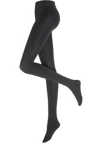 Värmande strumpbyxa i fleece 140 den - grå - storlek 48/50 (XL) - bonprix