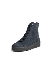 Gabor - Schnür-Stiefelette, blau, Gr. 40, Orthopädische Einlagen, Leder