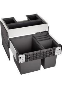 Blanco Select II XL 60/3 Orga Abfallsammler, 1 x 30 L und 2 x 8 L Eimer, grau (526210)