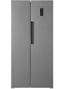 Exquisit SBS450-360E Side by side Kühlschrank, 83,cm breit, 444L, NoFrost, Digitale Kontrolle, LED-Beleuchtung, anthrazit