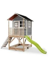 EXIT Toys Spielturm , Grau , Holz , Zeder , 190x253x329 cm , EN 71, CE, FSC 100% , Freizeit & Co, Gartenspielzeug, Spieltürme