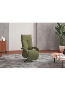Sit & More Sit & More Sessel , Hellgrün , Textil , 74x112x82 cm , Goldenes M, Oeko-Tex® Standard 100, Made in Europe, DGM-Klimapakt , Relaxfunktion, Sitzfläche 360° drehbar, gepolsterte Armlehnen , Wohnzimmer, Sessel, Sonstige Sessel