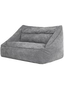 I.C.O.N. icon Sitzsack Sofa Chenille Cecilia , Grau , Kunststoff , 160x70x93 cm , Hergestellt in Deutschland , Wohnzimmer, Hocker, Sitzsäcke, XXL Sitzsäcke