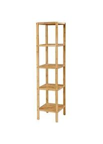 Hansiro Küchenregal AUS Bambus , Eukalyptusholzfarben , Holz , 33x146x33 cm , Badezimmer, Badezimmerregale, Badregale
