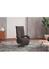 Sit & More Sit & More Sessel , Graphitfarben , Textil , 74x112x82 cm , Goldenes M, Oeko-Tex® Standard 100, Made in Europe, DGM-Klimapakt , Relaxfunktion, Sitzfläche 360° drehbar, gepolsterte Armlehnen , Wohnzimmer, Sessel, Sonstige Sessel