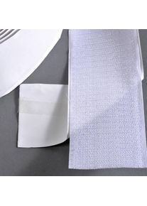 Banda de sujeci&oacute;n por contacto, autoadhesiva, gancho (rollo con 25 m) 50 mm | blanco, nylon|poli&eacute;ster