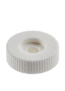 1 Tuerca moleteada M4 plástico blanco