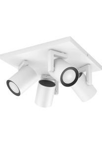 Philips Hue Argenta Deckenstrahler Deckenbeleuchtung GU10 warmwei&szlig; kaltwei&szlig; RGBW wei&szlig;