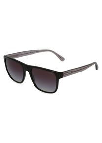 Emporio Armani EA4163 | okulary przeciwsłoneczne | Kształt okularów: kanciasty, tworzywo sztuczne, czarny