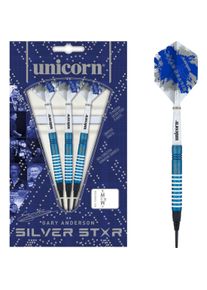 Unicorn Silver Star Blue Gary Anderson Soft Darts 1 Satz (17 g)