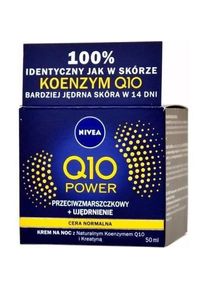 Nivea, Gesichtscreme, Q10 Power Moisturizing Anti-Wrinkle Night Cream 50ml (50 ml, Nachtcreme)