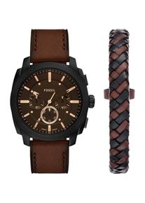 Fossil, Armbanduhr, Machine, Schwarz, (Chronograph, 44 mm)