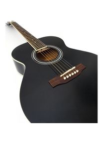 Dimavery AW-303 Westerngitarre schwarz (Westerngitarre), Gitarre, Schwarz