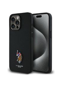 U.S. Polo Assn. U.S. Polo US Polo USHCP15XPEMK iPhone 15 Pro Max 6.7 black/black Embroidered DH Color (Apple iPhone 15 Pro Max), Smartphone Hülle, Schwarz
