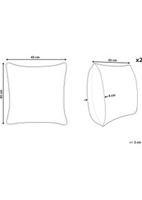 Beliani, Dekokissen, Ladybird (45 x 45 cm)
