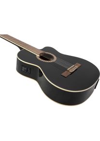 Dimavery CN-600E Klassikgitarre, schwarz (Konzertgitarre), Gitarre, Schwarz