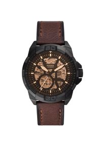 Fossil, Armbanduhr, Bronson Automatic, Schwarz, (Analoguhr, 44 mm)