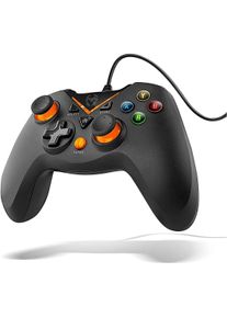 Krom NXKEY Gaming-Controller Schwarz USB Gamepad Analog / Digital Android (Android, PC, PS3), Gaming Controller, Schwarz