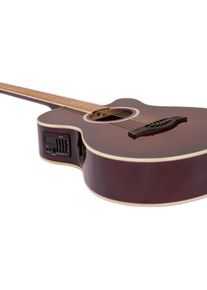 Dimavery AW-400 Westerngitarre, redburst (Westerngitarre), Gitarre