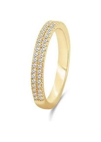 Brilio, Ring, Silver - Sparkling gold-plated ring with clear zircons RI059Y - Circuit: 60 mm, (60)