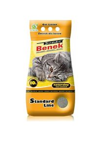 Super Benek Certech Standard Natural - Klumpende Katzenstreu 10 l (Klumpend, Schnell absorbierend, 10 l), Katzenstreu