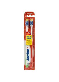 Jordan, Handzahnbürste, TOTAL CLEAN cepillo dental #medio 2 uds (Mittel, 2 x)