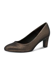 Tamaris Pumps Damen bronze Größe 41 Unifarben