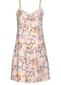 s.Oliver Dames Negligé in roze gebloemd ,maat 36/38, Witt, 50% Katoen, 50% Viscose