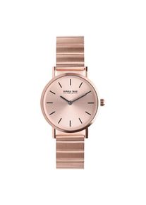 Lucardi Dames Analoog horloge 'Masche' rose-goud Onesize