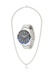 Armani Exchange Heren Analoog horloge zwart / zilver One Size