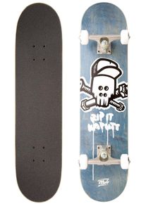 MOB Team Skull 7.625" Complete-Skateboard blue