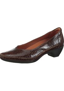 Damen Pumps aus Lederimitat, pflegeleicht braun Größe 38