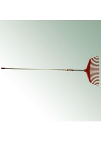Fiskars grabie wachlarzowe z nylonu z trzonkiem z włókna szklanego kolor czerwony