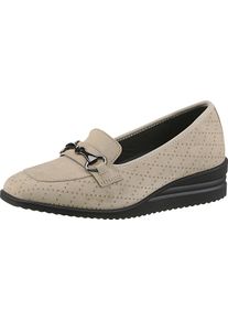 Damska Slipery, razená velúrová koža Šampanská veľkosť 39