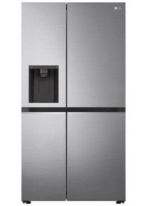 LG GSLV71PZTE Side-by-Side Stand-Kühl-Gefrierkombination 91cm breit 365 Liter NoFrost Crushed Ice silber