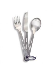 Optimus Titanium Besteck Set 3-Teilig grey
