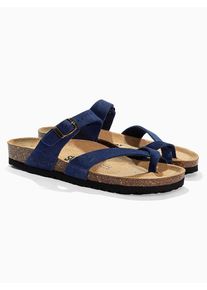 Sunbay Leren teenslippers "Tulipe" donkerblauw - 65% | Maat: 37 |