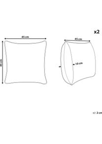 Beliani, Dekokissen, Ginnala (45 x 45 cm)