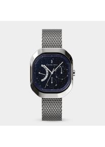 Orologio Classico Multifunzionale da Donna - Argento - Cassa rettangolare in acciaio chirurgico, Vetro minerale indurito con zaffiro, Cinturino in