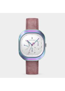 Orologio Classico Multifunzionale da Donna - Arcobaleno - Cassa rettangolare in acciaio chirurgico, Vetro minerale indurito con zaffiro, Cinturino in