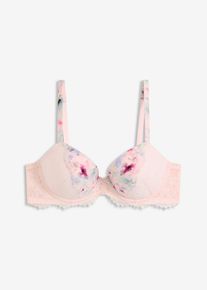 Soutien-gorge &agrave; coques en mati&egrave;re brillante - rose - taille 90C - bonprix