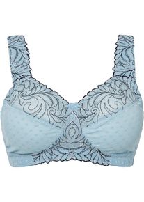 Soutien-gorge grand maintien sans armatures avec bretelles rembourrées - bleu - taille 125E - bonprix