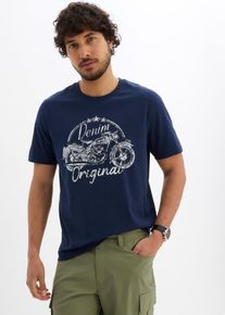 T-shirt 100% coton - bleu - taille 60/62 (XXL) - 100% coton - bonprix