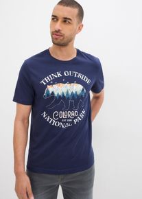 T-shirt - bleu - taille 60/62 (XXL) avec coton - bonprix
