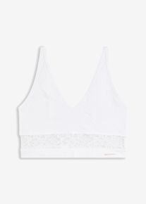 Brassière sans coutures Feel Comfort avec une dentelle délicate - blanc - taille 2 (S) - bonprix