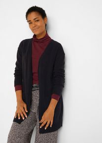 Gilet long en maille - noir - taille 42/44 (M) - bonprix