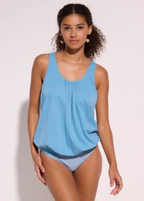 Haut de tankini oversize coupe ballon - bleu - taille 48 - bonprix
