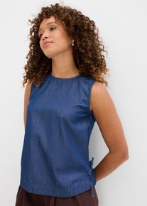 Top en jean de coton - bleu - taille 48 avec coton - bonprix
