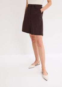 Bermudashorts med innsnitt, brun, størrelse 44, bonprix